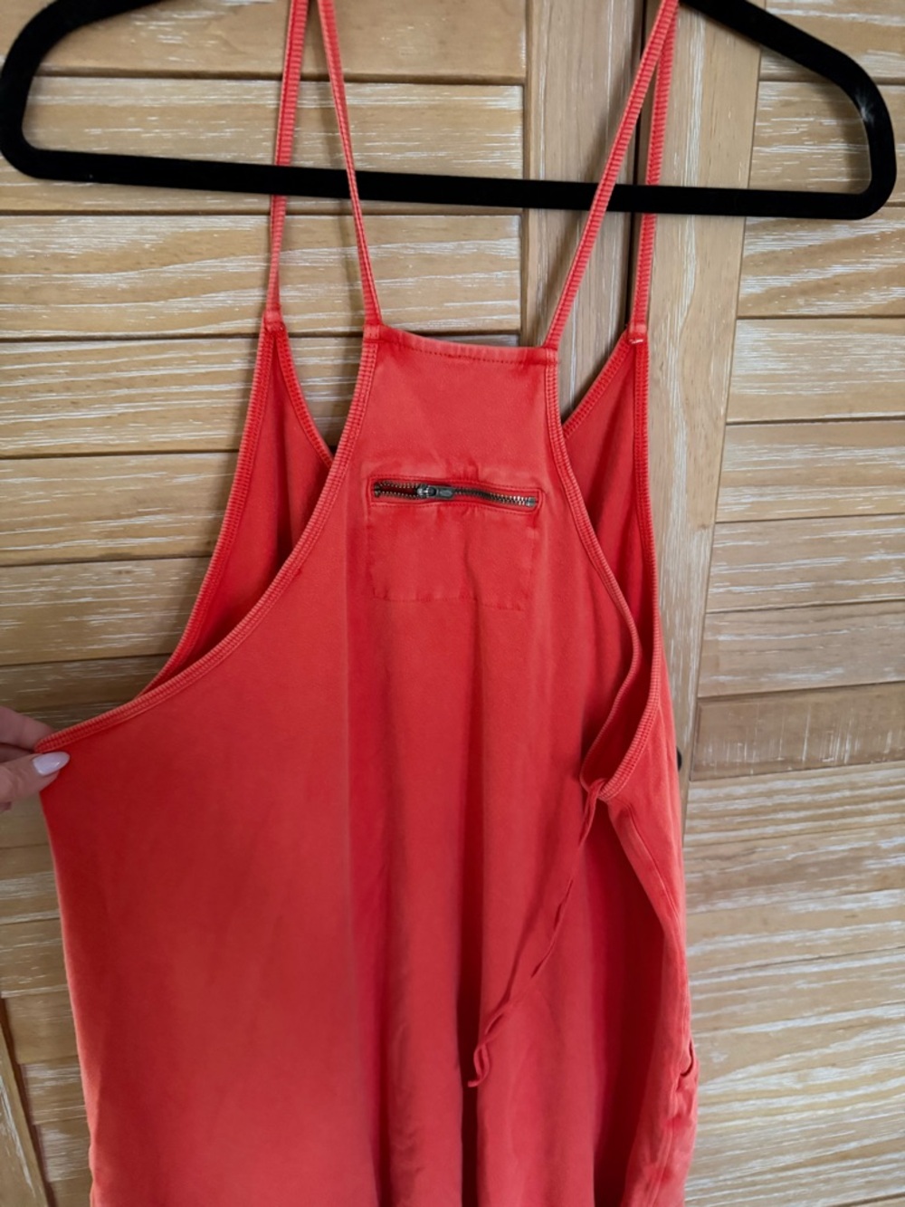 Orange coral free people hot shot onesie  romper